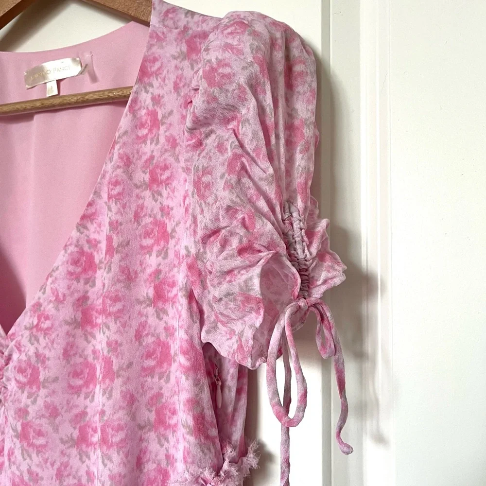 LoveShackFancy Posh Mini Dress Rose Patch - 6/8 - Picture 4 of 7